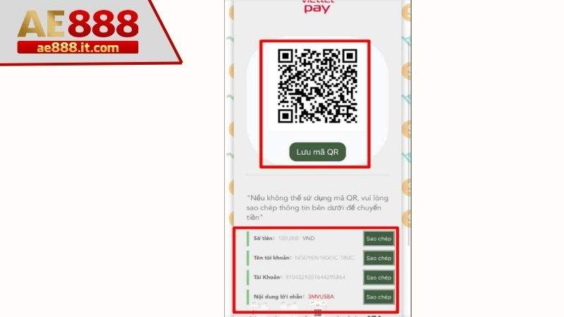 Chuyển tiền trên ứng dụng ViettelPay của bạn