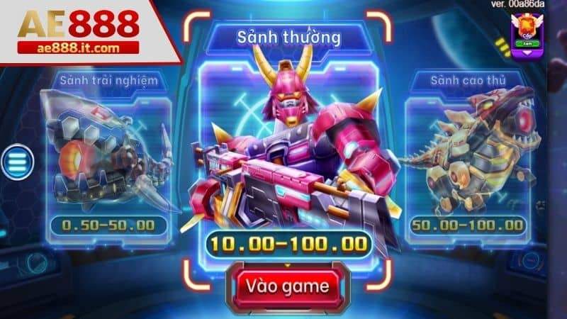 Các phòng cược có trong Bắn Cá Vũ Trụ tại AE888